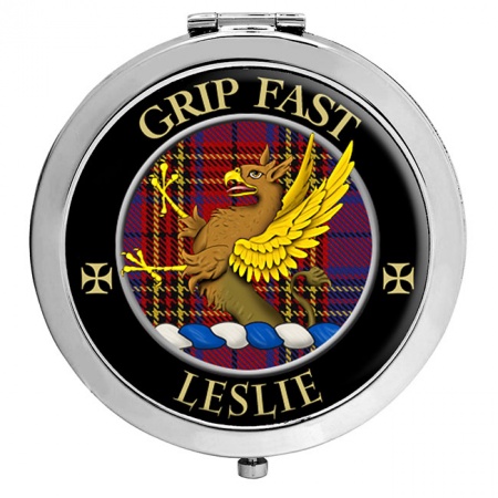 Leslie Scottish Clan Crest Compact Mirror