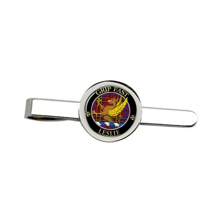 Leslie Scottish Clan Crest Tie Clip