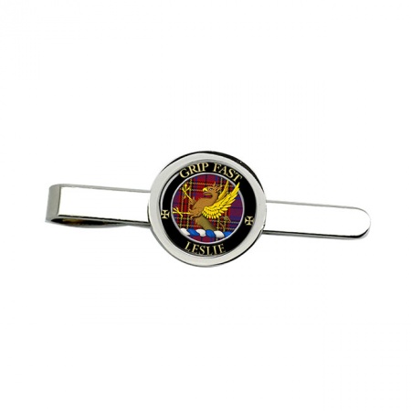 Leslie Scottish Clan Crest Tie Clip