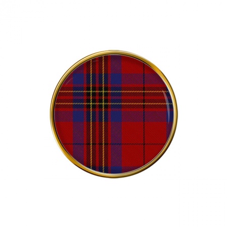 Leslie Scottish Tartan Pin Badge