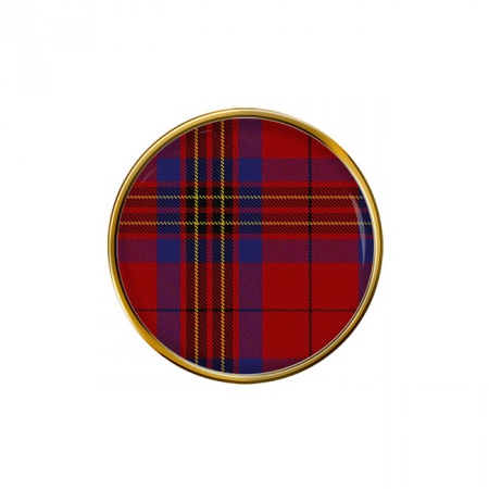Leslie Scottish Tartan Pin Badge