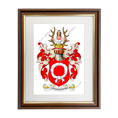 Lewandowski (Poland) Coat of Arms Framed Print