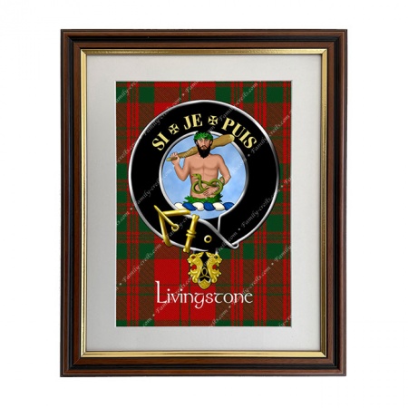 Livingstone Scottish Clan Crest Framed Print