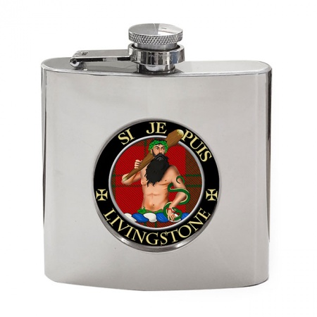 Livingstone Scottish Clan Crest Hip Flask