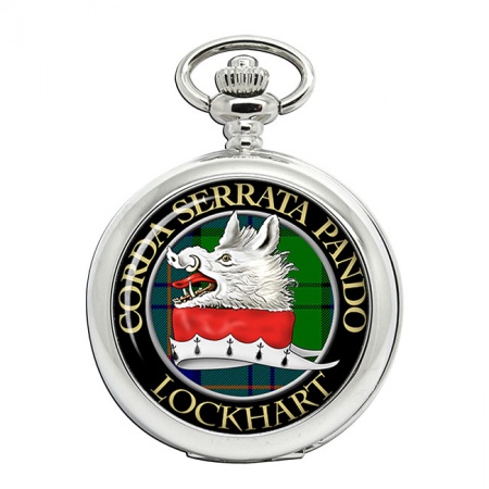 Lockhart Scottish Clan Crest Pocket Watch