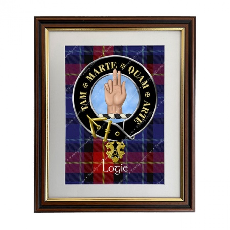 Logie Scottish Clan Crest Framed Print