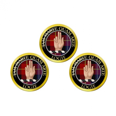 Logie Scottish Clan Crest Golf Ball Markers