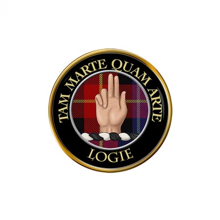 Logie Scottish Clan Crest Pin Badge