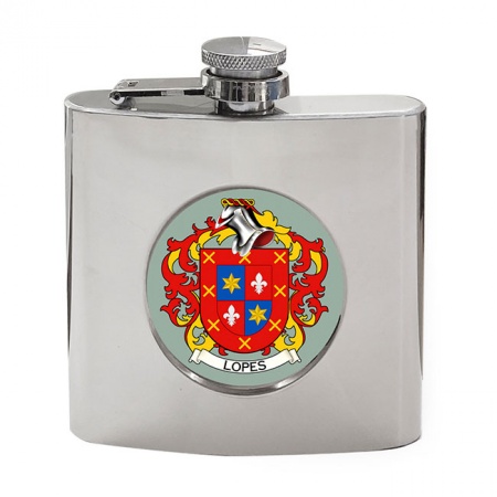 Lopes (Portugal) Coat of Arms Hip Flask