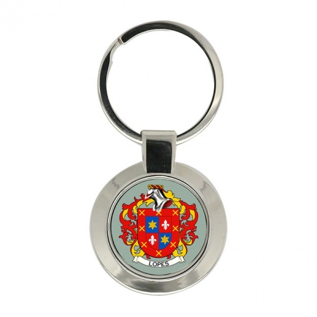 Lopes (Portugal) Coat of Arms Key Ring