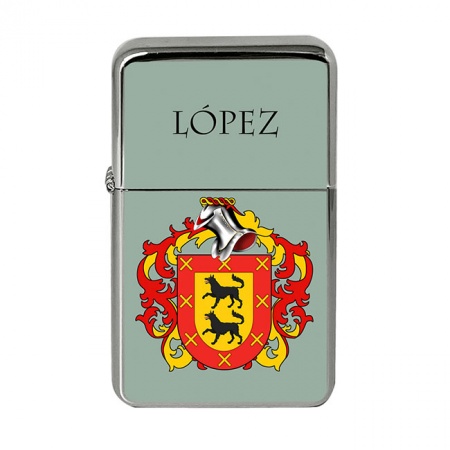 Lopez (Spain) Coat of Arms Flip Top Lighter