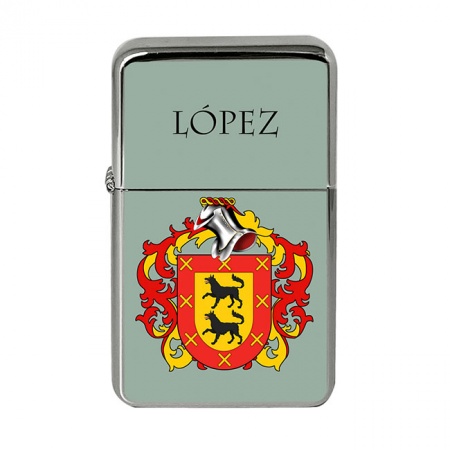 Lopez (Spain) Coat of Arms Flip Top Lighter