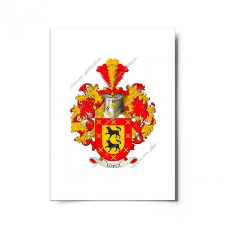 Lopez (Spain) Coat of Arms Print