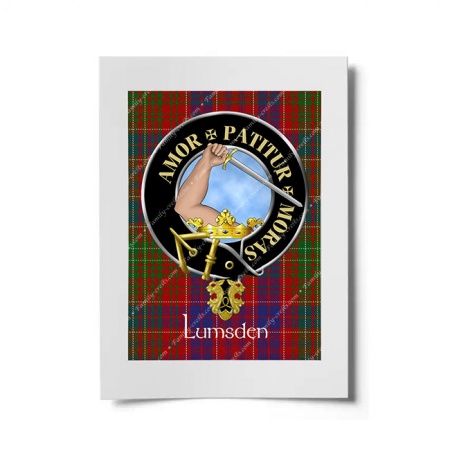 Lumsden Scottish Clan Crest Ready to Frame Print