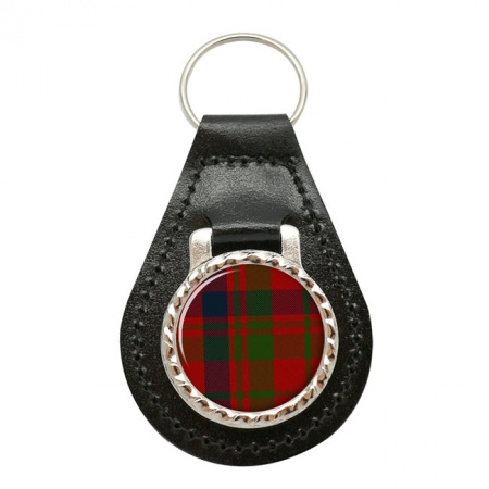 Lumsden Scottish Tartan Leather Key Fob