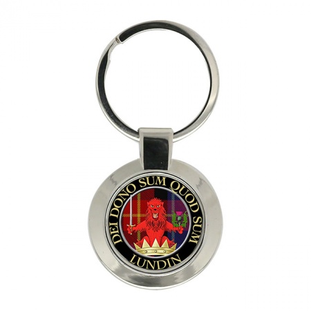 Lundin Scottish Clan Crest Key Ring