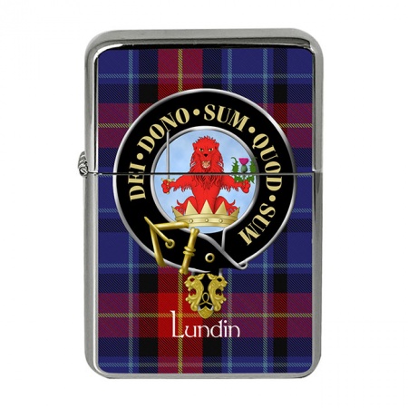 Lundin Scottish Clan Crest Flip Top Lighter