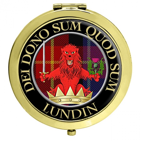Lundin Scottish Clan Crest Compact Mirror
