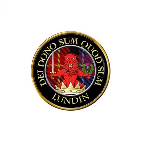 Lundin Scottish Clan Crest Pin Badge