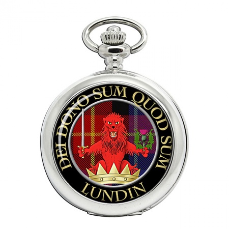 Lundin Scottish Clan Crest Pocket Watch