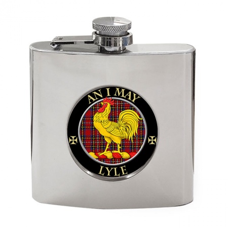 Lyle Scottish Clan Crest Hip Flask