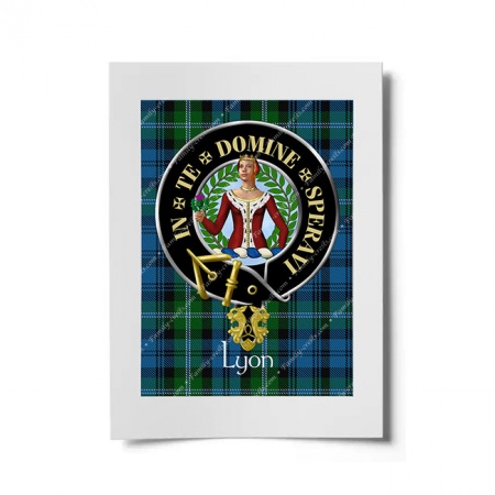 Lyon Scottish Clan Crest Ready to Frame Print