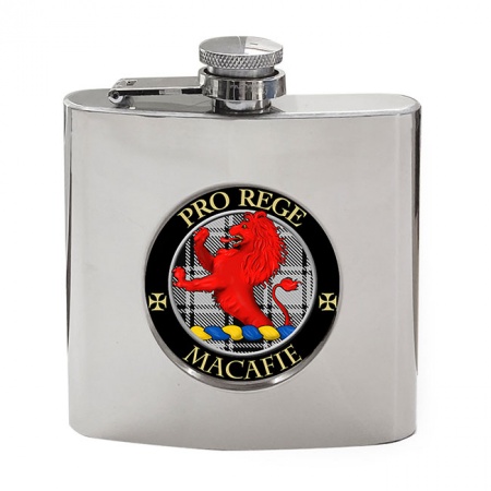 Macafie (Ancient) Scottish Clan Crest Hip Flask