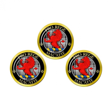 Macafie (Ancient) Scottish Clan Crest Golf Ball Markers