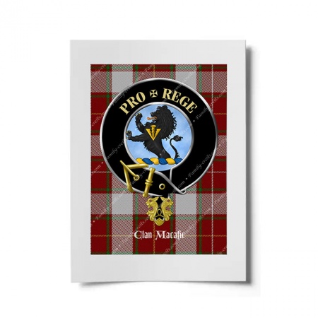 Macafie (Modern) Scottish Clan Crest Ready to Frame Print