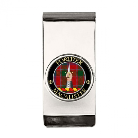 MacAlister Scottish Clan Crest Money Clip