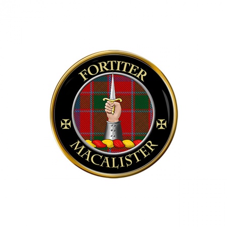MacAlister Scottish Clan Crest Pin Badge