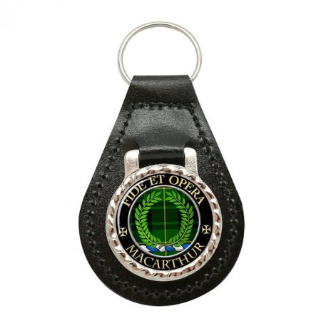 MacArthur (Ancient) Scottish Clan Crest Leather Key Fob