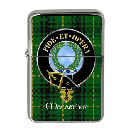 MacArthur (Ancient) Scottish Clan Crest Flip Top Lighter