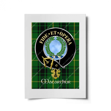 MacArthur (Ancient) Scottish Clan Crest Ready to Frame Print
