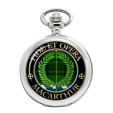 MacArthur (Ancient) Scottish Clan Crest Pocket Watch