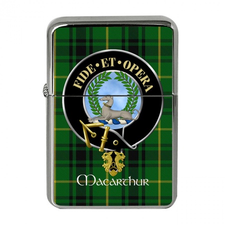 MacArthur (Modern) Scottish Clan Crest Flip Top Lighter