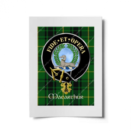 MacArthur (Modern) Scottish Clan Crest Ready to Frame Print