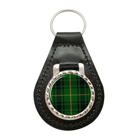 MacArthur Scottish Tartan Leather Key Fob