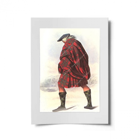 MacAulay Scottish Clansman Ready to Frame Print