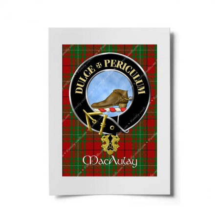 MacAulay Scottish Clan Crest Ready to Frame Print