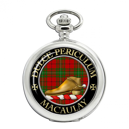 MacAulay Scottish Clan Crest Pocket Watch