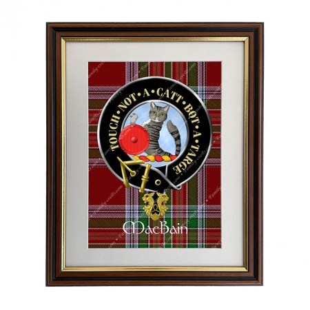 MacBain Scottish Clan Crest Framed Print