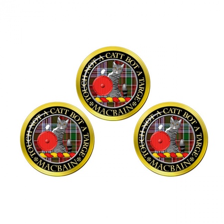 MacBain Scottish Clan Crest Golf Ball Markers