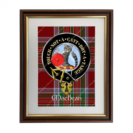 MacBean Scottish Clan Crest Framed Print