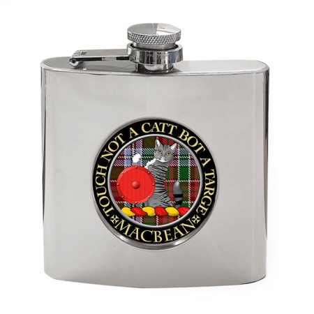 MacBean Scottish Clan Crest Hip Flask