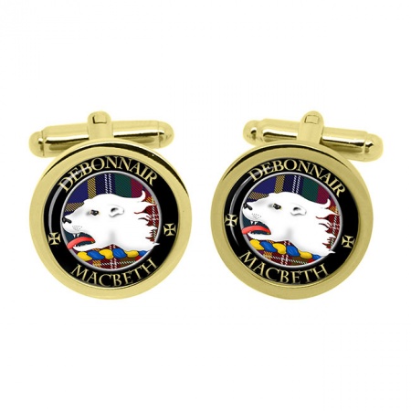 Macbeth (otter crest) Scottish Clan Crest Cufflinks