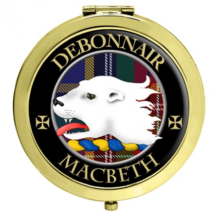 Macbeth (otter crest) Scottish Clan Crest Compact Mirror