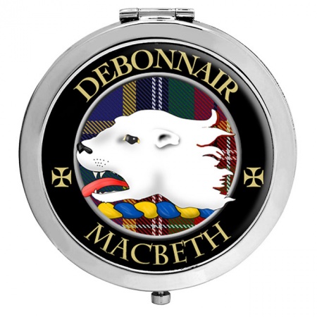 Macbeth (otter crest) Scottish Clan Crest Compact Mirror