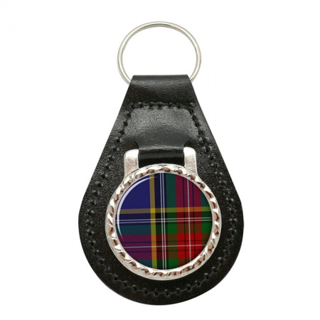 Macbeth Scottish Tartan Leather Key Fob