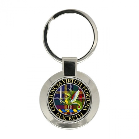 Macbeth (wyvern crest) Scottish Clan Crest Key Ring